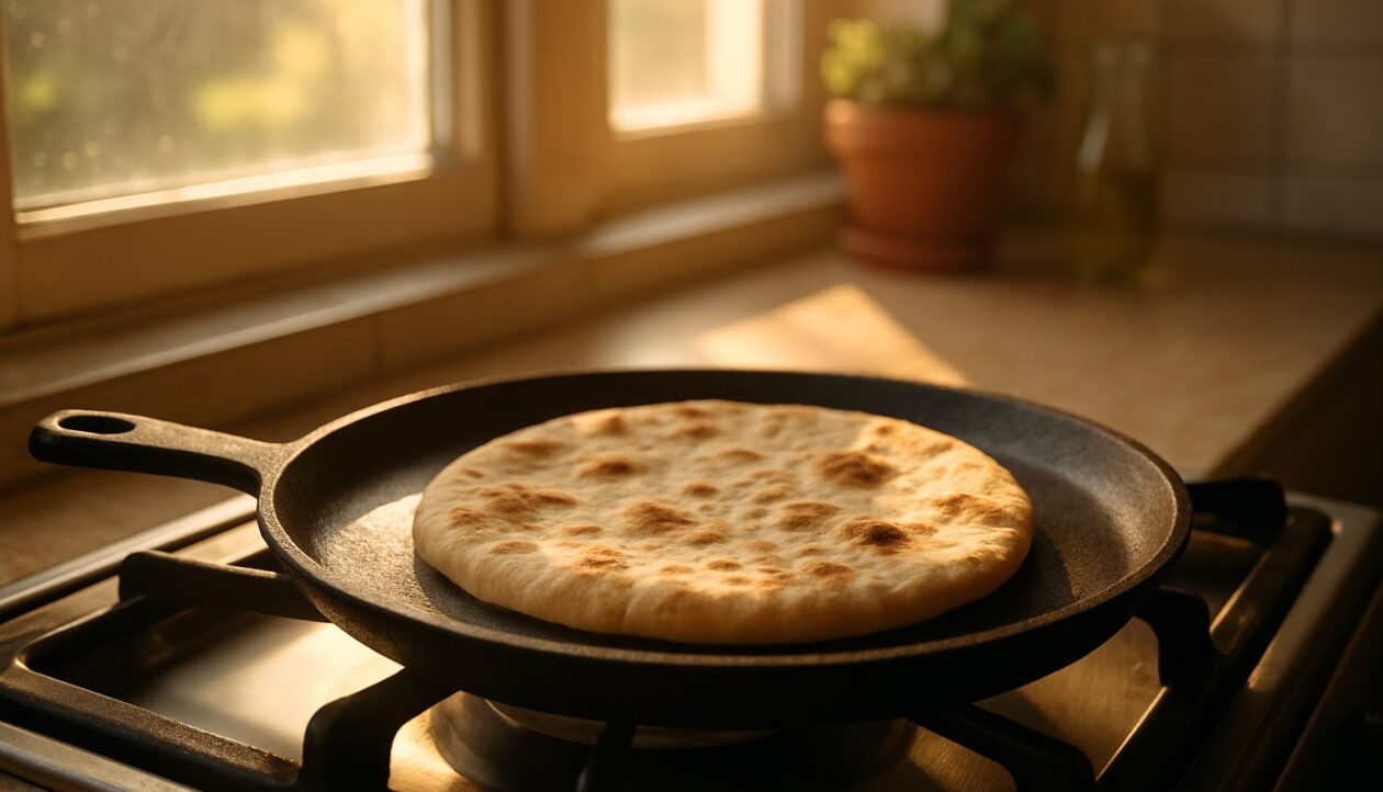 Roti mit Curry-Ziege
